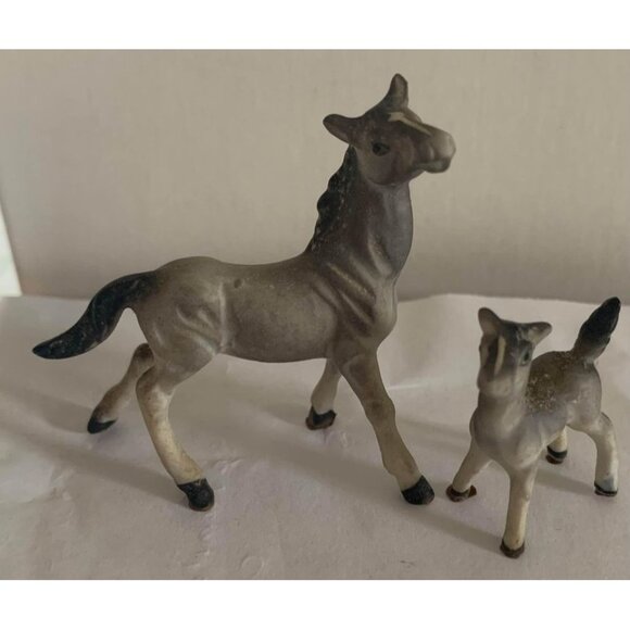 Vintage Horse and Foal Bone China Figure Set - Picture 2 of 9